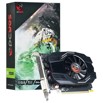 Placa vdeo PCyes Geforce GT1030 2GB 64bit HDMI DVI