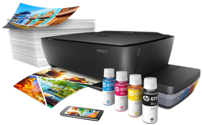 Multifuncional HP DeskJet GT5822 AIO c/ tanque e WiFi