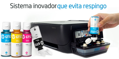 Multifuncional HP DeskJet GT5822 AIO c/ tanque e WiFi