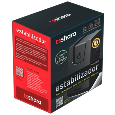 Estabilizador 300W TS Shara 9101 PowerEst Bivolt/115V