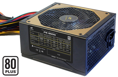 Fonte ATX 500W C3Tech c/ PFC ativo 80 Plus, bivolt aut 