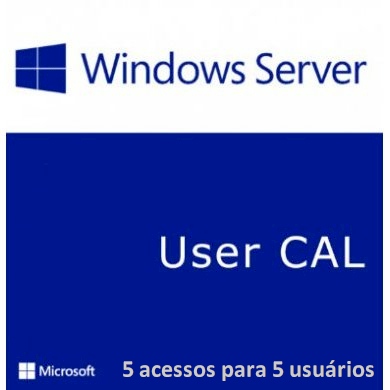 Windows Server CAL 2012/2016 p/ 5 clientes  R18-05201