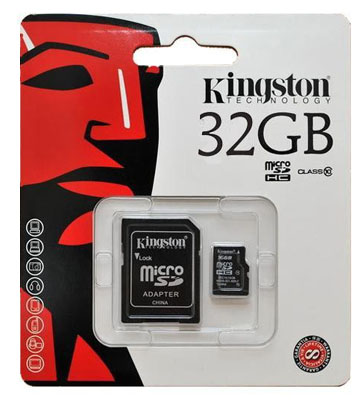 MemoryCard microSD 32GB Kingston classe 10 SDC10/32GB