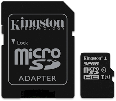 MemoryCard microSD 32GB Kingston classe 10 SDC10G2/32GB