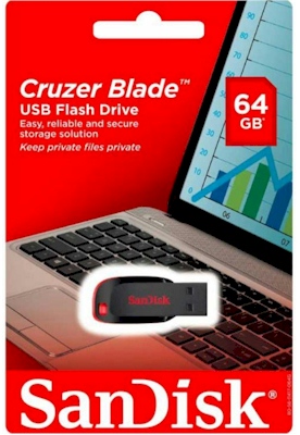 Pendrive SanDisk Cruzer Blade 64GB, SDCZ50-064G-B35