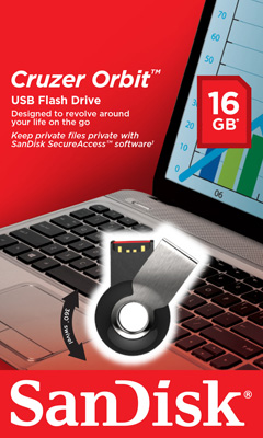 Pendrive SanDisk Cruzer Orbit 16GB SDCZ58-016G-B35 USB2