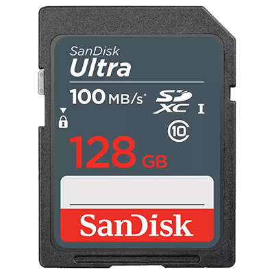 Carto memria 128GB Sandisk SDSDUNR-128G Ultra SDXC UHS-I 100MBps