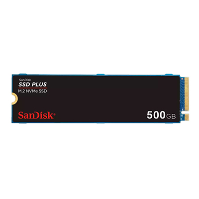 SSD Plus 500GB M.2 SanDisk NVMe SDSSDA3N-500G-G26 PCIe 3.0 2400MBpps