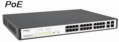 Switch gerencivel Intelbras SG2404 PoE 24 portas Gigab