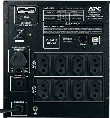 Nobreak APC SMC1500XLBI-BR 1500VA 1050W sen. biv/115V 