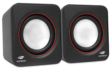 Speaker 2.0 C3Tech SP-301BK 3W RMS P2+ USB