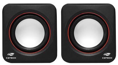 Speaker 2.0 C3Tech SP-301BK 3W RMS P2+ USB