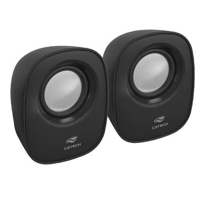 Speaker 2.0 C3Tech SP-30BK 6W RMS som P2 energia USB