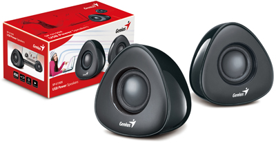 Caixas de som estreo Genius SP-U150X P2 c/ USB, 4W RMS
