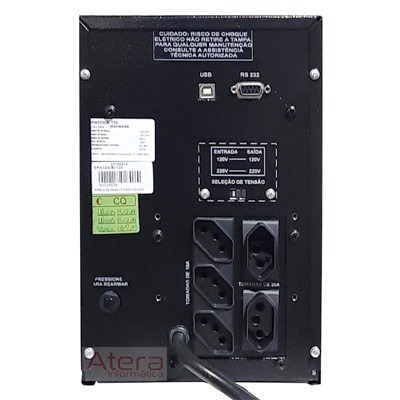 Nobreak senoidal 2200VA 1400W Engetron SafeServer bivol