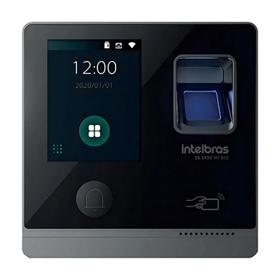 Controlador de Acesso Intelbras SS 3430 MF BIO com RFID 13,56 MHz