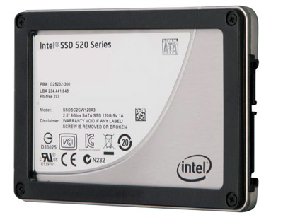SSD Intel Serie 520, 480GB SSDSC2W480A3K5, SATA3