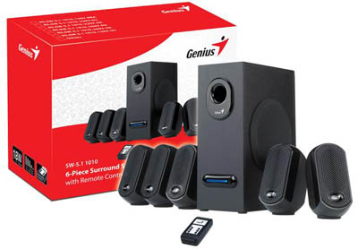 Home theater 5.1 Genius SW-5.1 1010, 18W RMS 120V