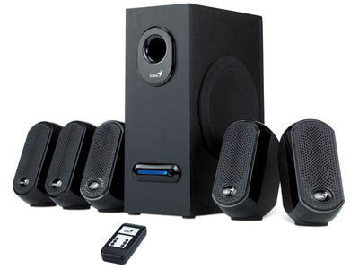 Home theater 5.1 Genius SW-5.1 1010, 18W RMS 120V
