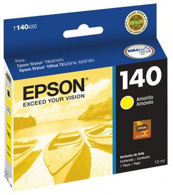 Cartucho de Tinta amarela Epson 140, T140420, 10 ml