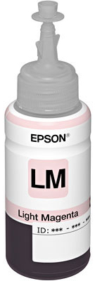 Refil de tinta magenta claro Epson T673320 70ml p/ L800