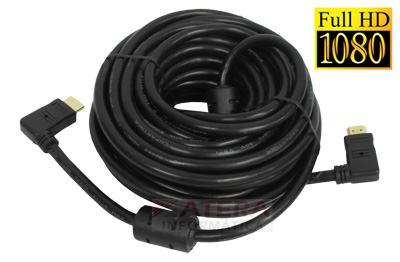 Cabo HDMI macho, 90 graus, verso 1.4 Tblack com 10 m