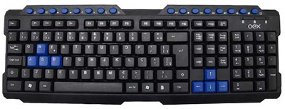 Teclado multimdia Game OEX TC-200 Action ABNT-2 USB