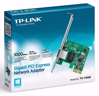 Placa rede  PCI-e TP-Link TG-3468 Gigabit duplo perfil