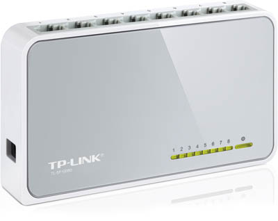 Switch 10/100 Mbps TP-Link TL-SF1008D ver. 7,  8 portas