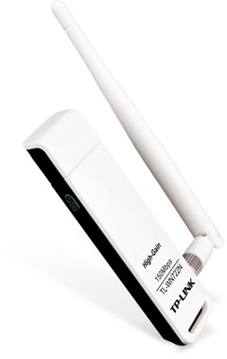 Adaptador USB de rede TP-Link TL-WN722N 150Mbps 4dBi