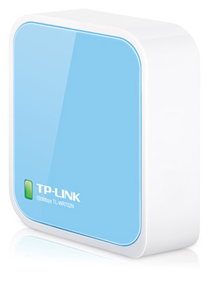 Roteador e AP WiFi de bolso TP-Link TL-WR702N 150 Mbps