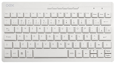 Mini teclado e mouse sem fio OEX TM403 Winter branco