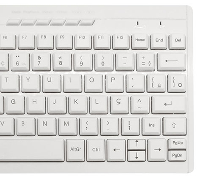 Mini teclado e mouse sem fio OEX TM403 Winter branco