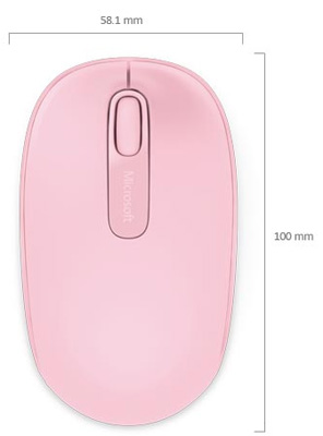 Mouse Microsoft Wireless Mobile 1850 1000 dpi rosa