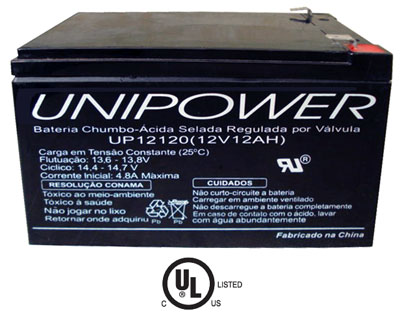 Bateria chumbo-acido Unipower UP12120, 12V, 12Ah, F250