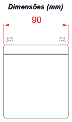 Bateria chumbo-acido Unipower UP1245, 12V, 4,5Ah, F187