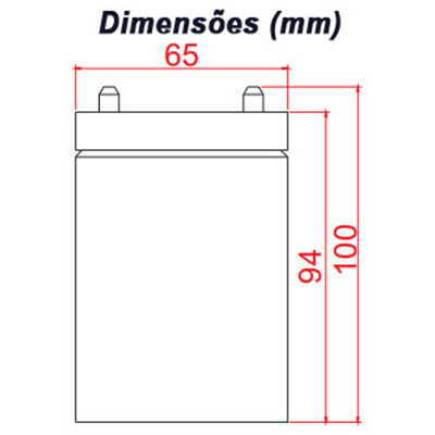 Bateria chumbo-acido Unipower UP1270E, 12V, 7Ah, F187