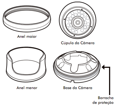 Cmera Infrared Intelbras VMD S5020BR 600 linhas 20m