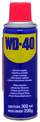 Lubrificante penetrador WD40, 300ml (solta parafusos)