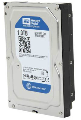 HD 1TB WD Blue WD10EZEX, 64MB cache SATA 6GB/s 7200 RPM