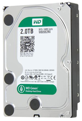 HD Western Digital (WD) 2TB WD20EZRX 64MB SATA III