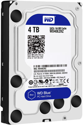 HD Western Digital (WD) de 4TB WD40EZRZ 64MB blue 6Gbps