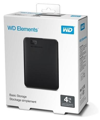 HD Externo 4TB WD Elements WDBU6Y0040BBK-WESN USB 3.0
