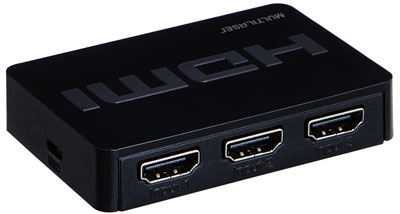 Switch HDMI 3 portas Multilaser WI290, controle remoto