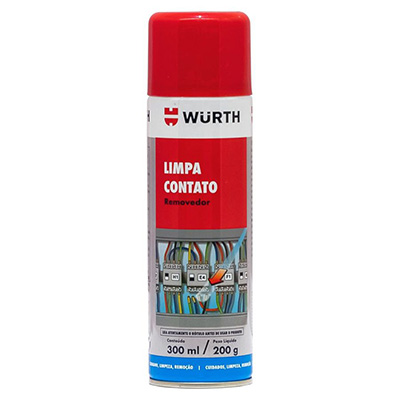 Limpa contato 300 ml Wurth recupera a condutividade