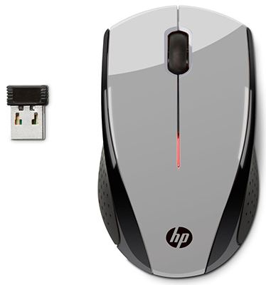 Mini mouse sem fio HP X3000 2.4GHz 1600 dpi 3bot branco