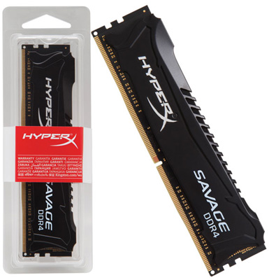 Memria 8GB Kingston HyperX Savage DDR4 2400MHz CL15