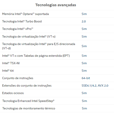 Processador Xeon E3-1225v6 3.3GHz 6MB cache LGA-1151