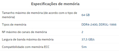 Processador Xeon E3-1225v6 3.3GHz 6MB cache LGA-1151