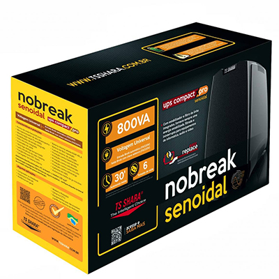 Nobreak TSHSARA Compact XPro Senoidal 800 VA (400 W)